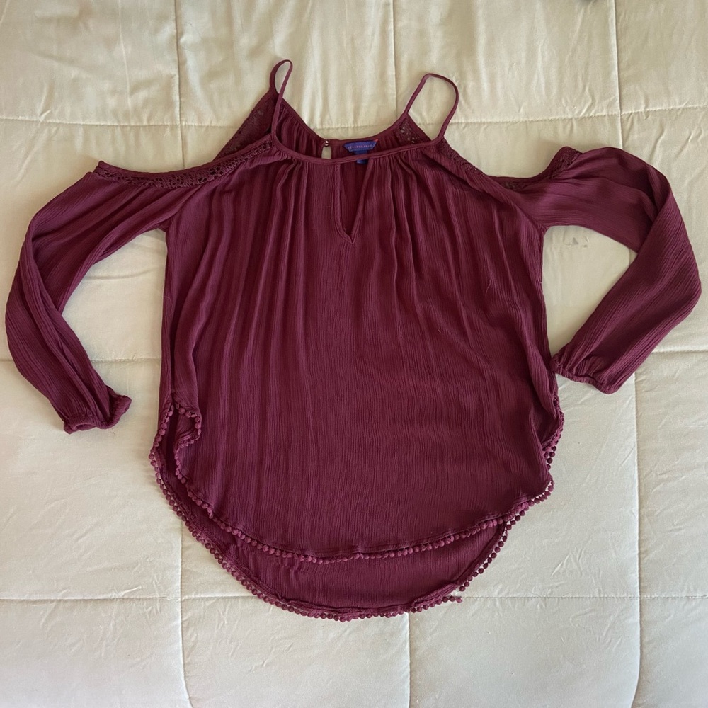 Aeropostale Maroon Blouse, Women’s size S